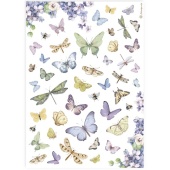 Stamperia A4 Rice Paper - Butterflies - DFSA4891