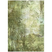 Stamperia A4 Rice Paper - Forest - Trees - DFSA4954