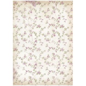 Stamperia A4 Rice Paper - Lavender - Little Flowers Background - DFSA4882