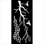 Stamperia Stencil - Dewdrops - Branches - KSTDL106