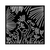 Stamperia Stencil - Forest - Abstract Flowers - KSTDQ118