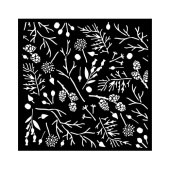 Stamperia Stencil - Forest - Branches and Pinecones - KSTDQ116