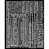 Stamperia Stencil - Fortune - Hieroglyphic - KSTD165