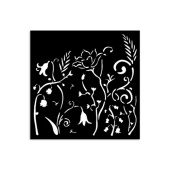 Stamperia Stencil - Hidden Grove - Flowers - KSTDS28