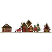 That's Crafty! Surfaces MDF Uprights - Santa's Village